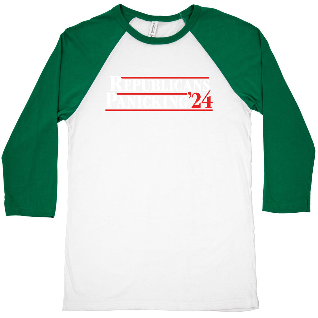 Republicans Panicking 2024 Baseball Tee