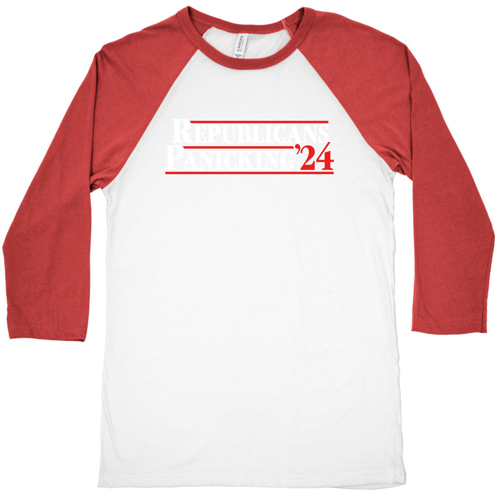 Republicans Panicking 2024 Baseball Tee