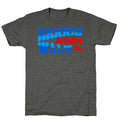 Harris Walz 2024 Retro Text Unisex Triblend Tee