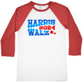 Harris Walz 2024 Retro Text Baseball Tee