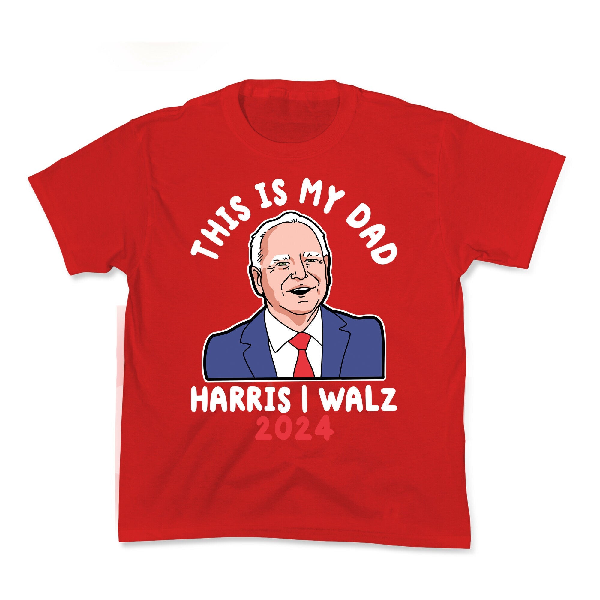 This Is My Dad Tim Walz Kids Tee
