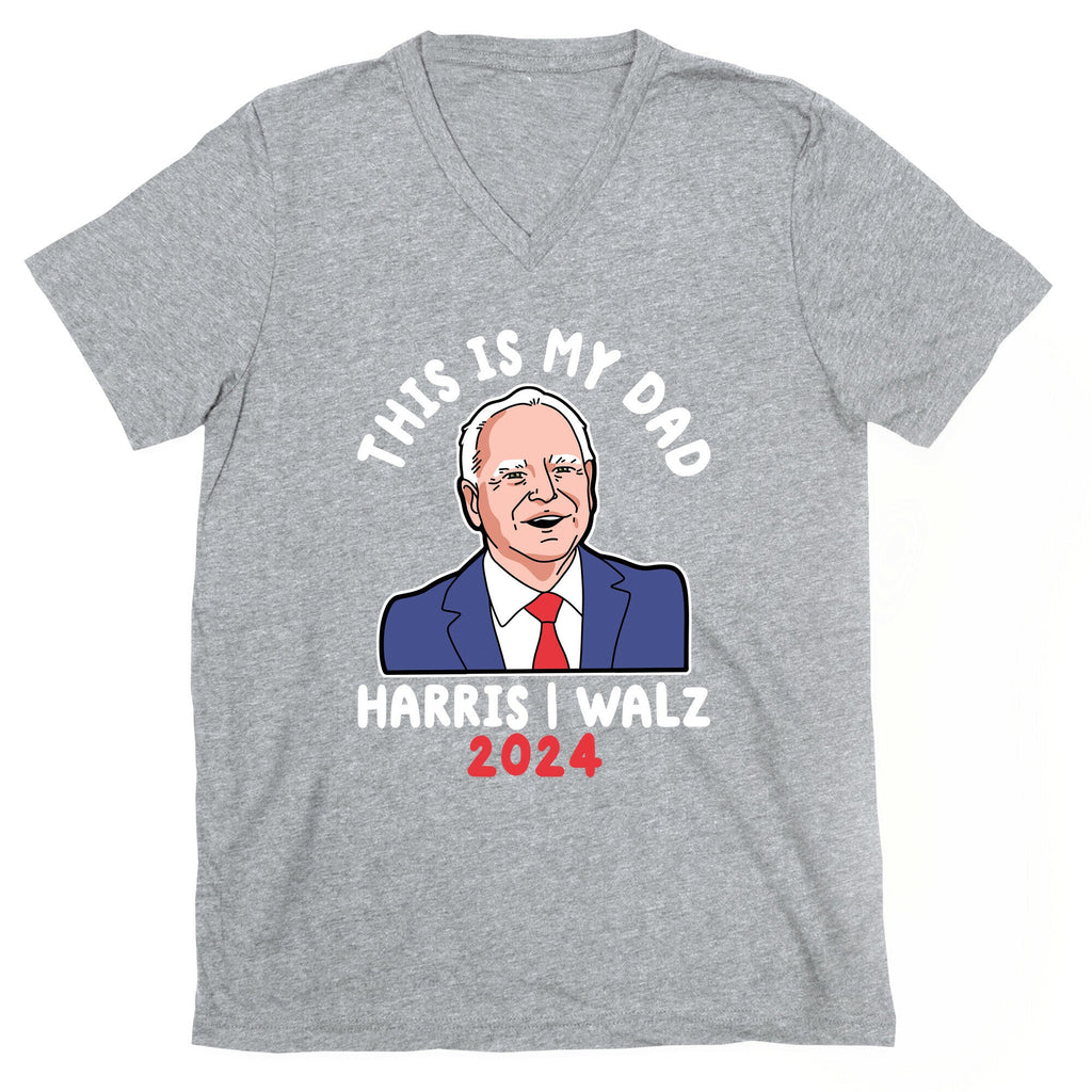 This Is My Dad Tim Walz V-Neck