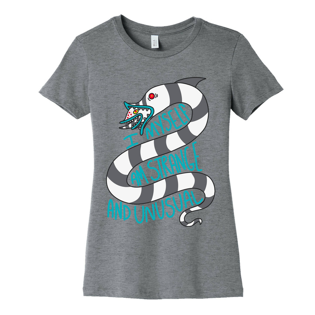 I Myself Am Strange and Unusual  Womens Cotton Tee