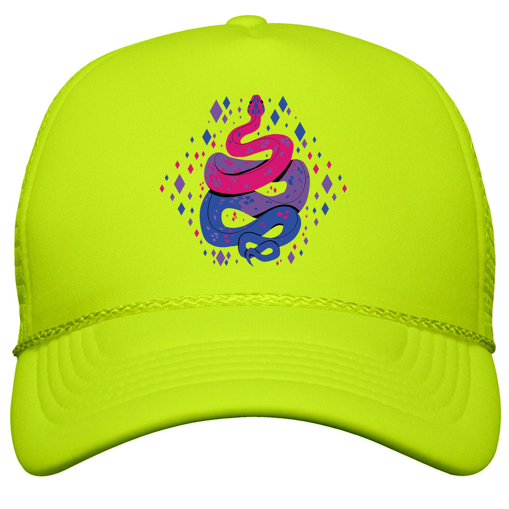 Pride Snakes: bi Snapback Trucker Hat