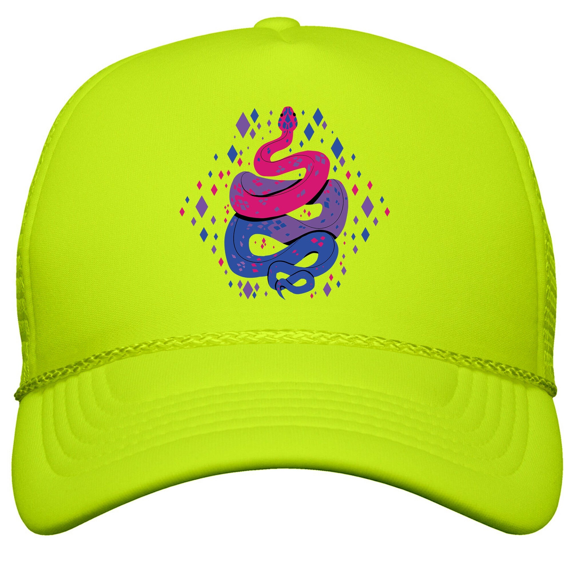 Pride Snakes: bi Snapback Trucker Hat