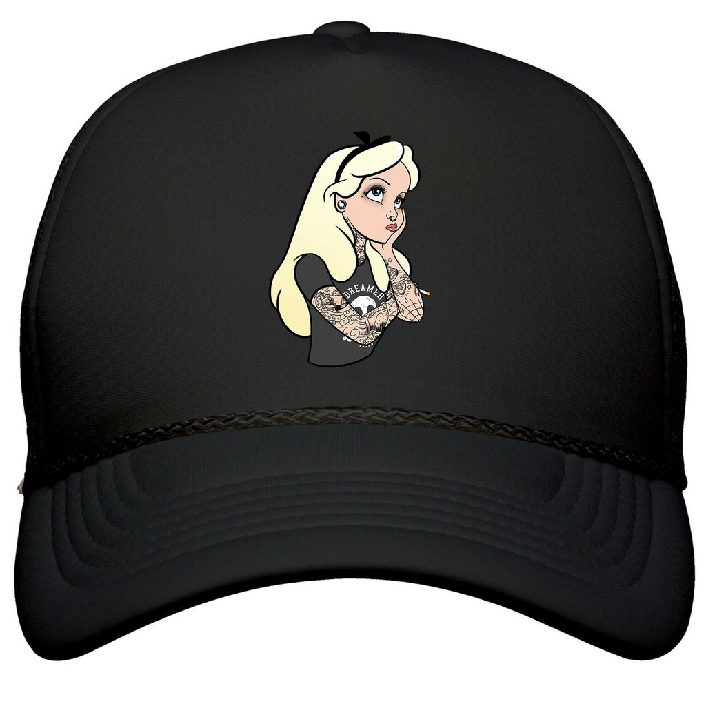 Punk Alice Parody Snapback Trucker Hat