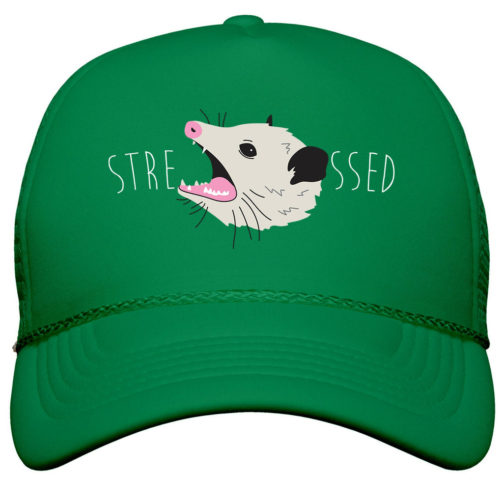 Stressed Opossum Snapback Trucker Hat