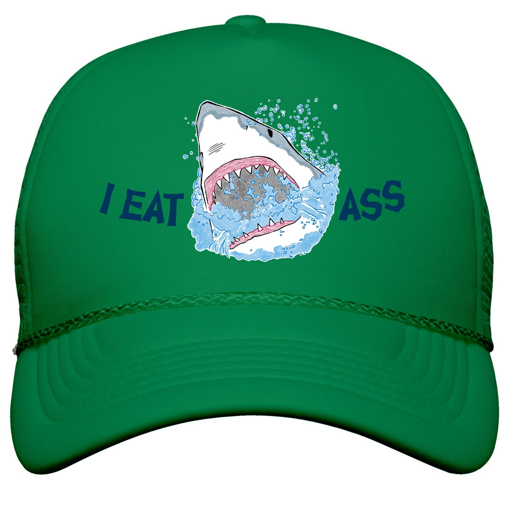 I Eat Ass Shark Snapback Trucker Hat
