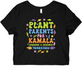 Plant Parents for Kamala Womens Graphic Baby Tee