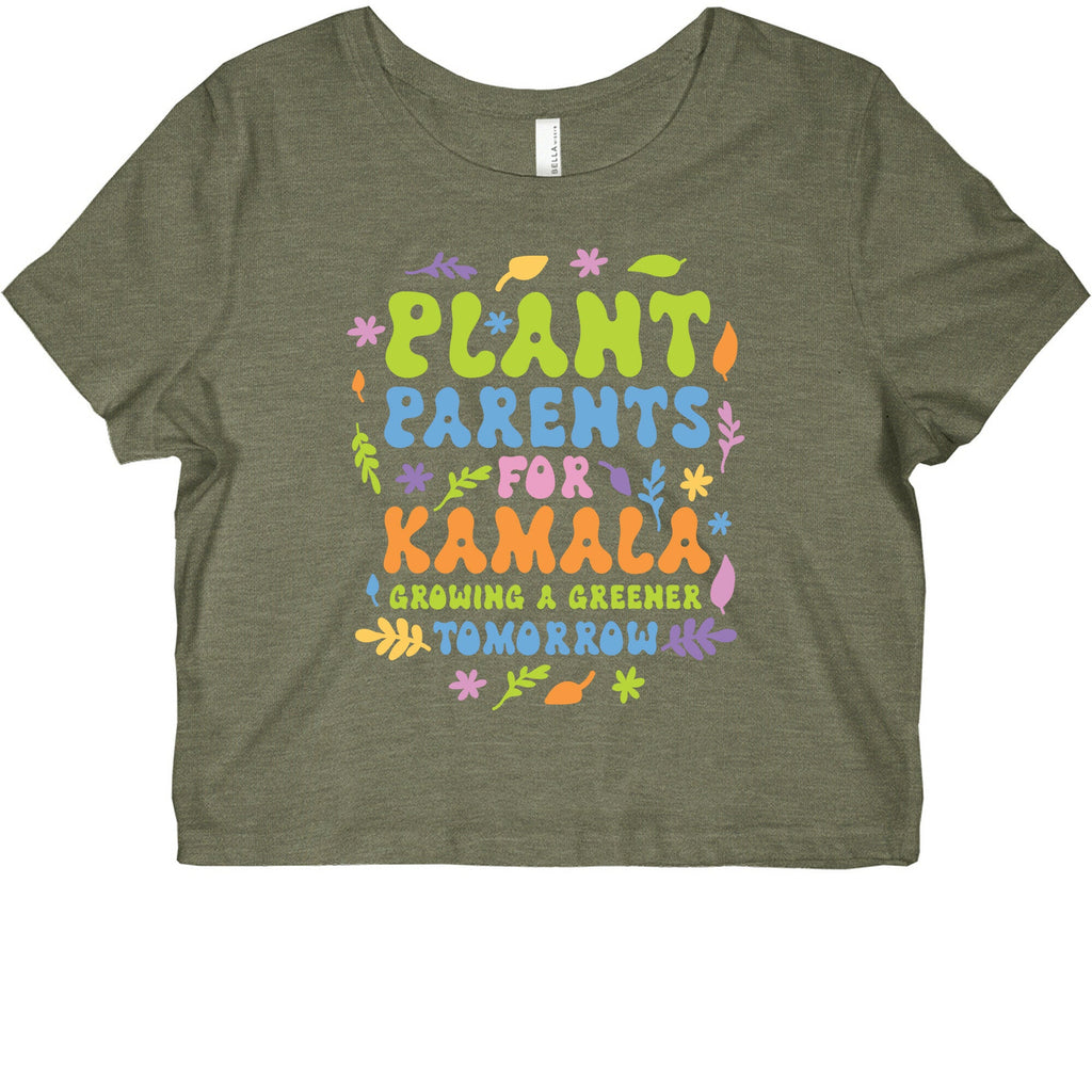 Plant Parents for Kamala Womens Graphic Baby Tee