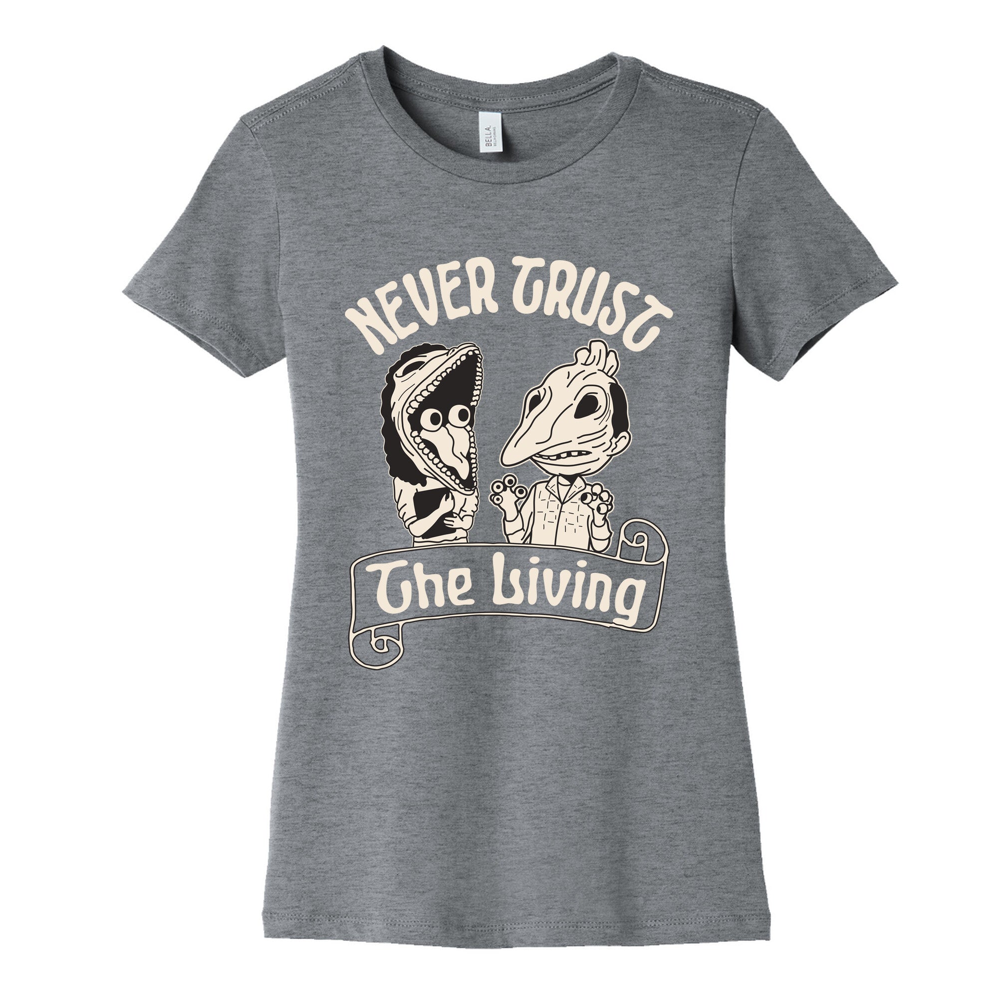 Beetlejuice Never Trust The Living Womens Cotton Tee