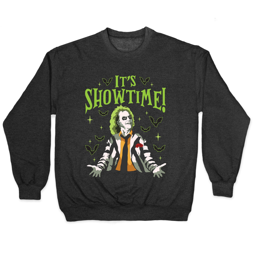 Beetlejuice Its Showtime Crewneck Sweatshirt