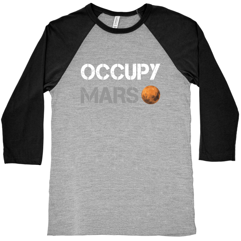 Occupy Mars Baseball Tee