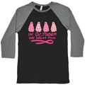 Ghost October Breast Cancer Awareness Baseball Tee