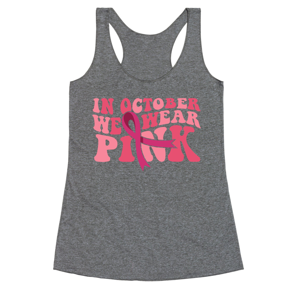 Pink Ribbon Breast Cancer Awareness Racerback Tank