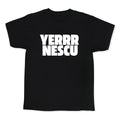 Yerrr Nescu White Text Kids Tee