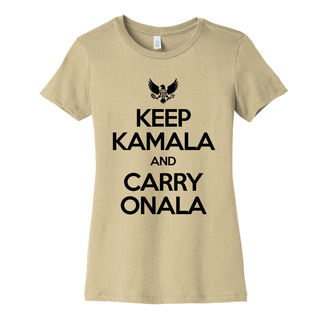 Keep Kamala and Carry Onala Womens Cotton Tee