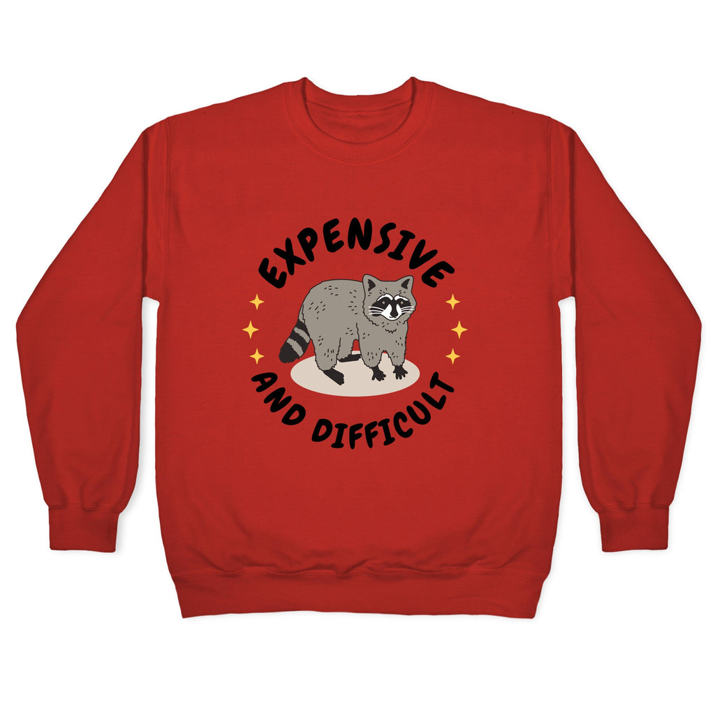 Expensive and Difficult Trash Animal Crewneck Sweatshirt