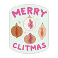 Merry Clitmas Die Cut Sticker