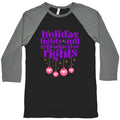 Holiday Lights & Reproductive Rights Baseball Tee