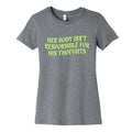 Her Body Isnt Responsible for His Thoughts Womens Cotton Tee