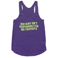 Her Body Isnt Responsible for His Thoughts Racerback Tank