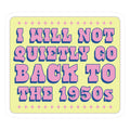 Back to the 1950s Die Cut Sticker