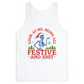 Look At Me Being All Festive Skeleton Tank Top