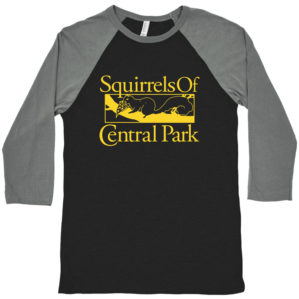 Squirrels of Central Park Baseball Tee