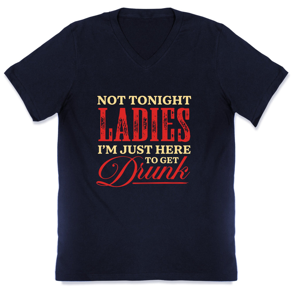 Not Tonight Ladies Im Just Here to Get Drunk V-Neck