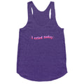 I Cried Today Pink Racerback Tank