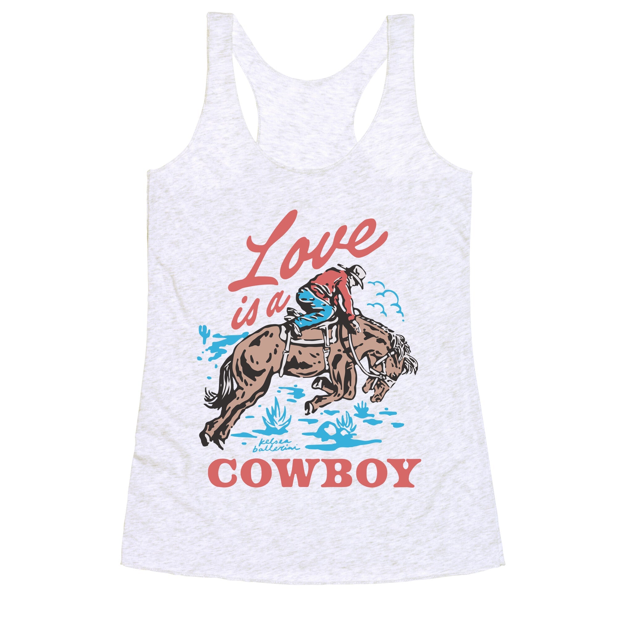 Kelsea Ballerini Love Is A Cowboy Racerback Tank