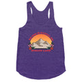 No One Is Illegal On Stolen Land Mountain Racerback Tank
