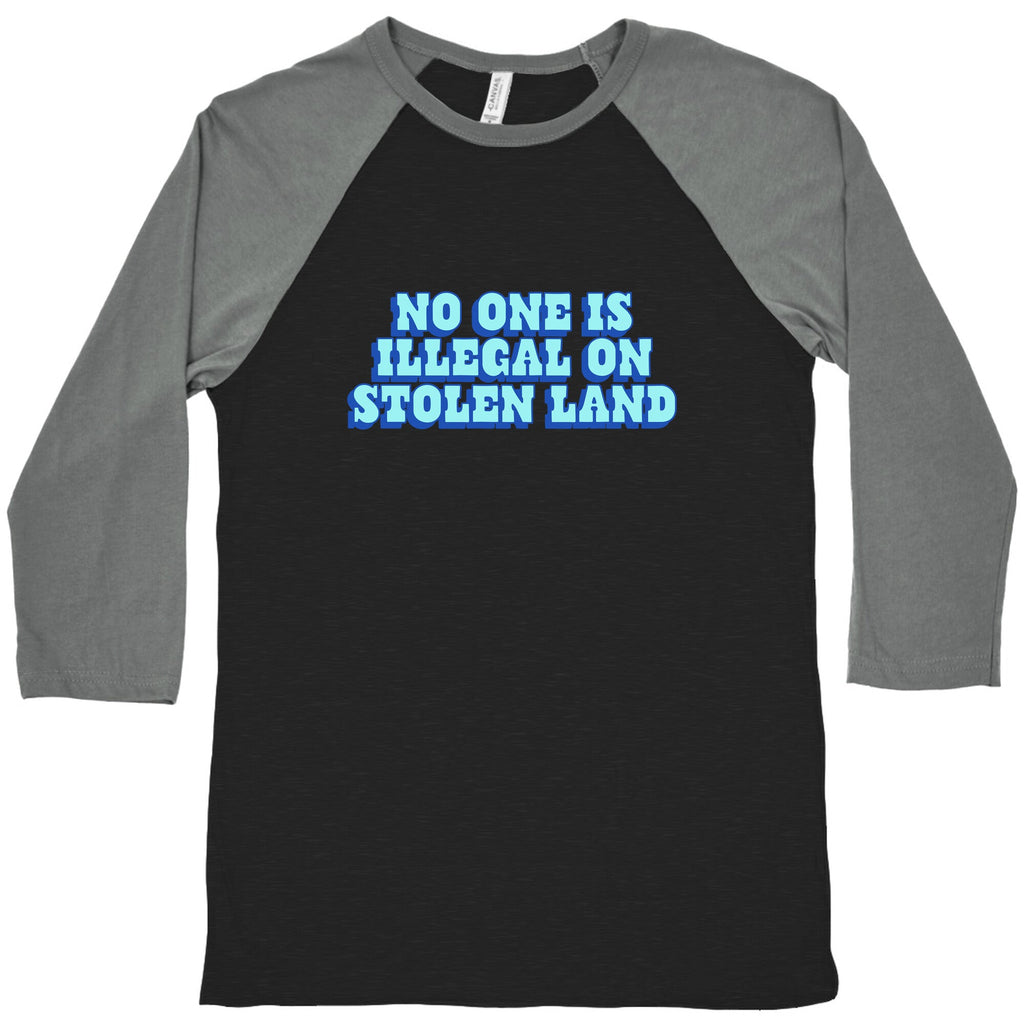 No One Is Illegal Baseball Tee