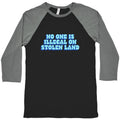 No One Is Illegal Baseball Tee