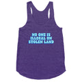 No One Is Illegal Racerback Tank