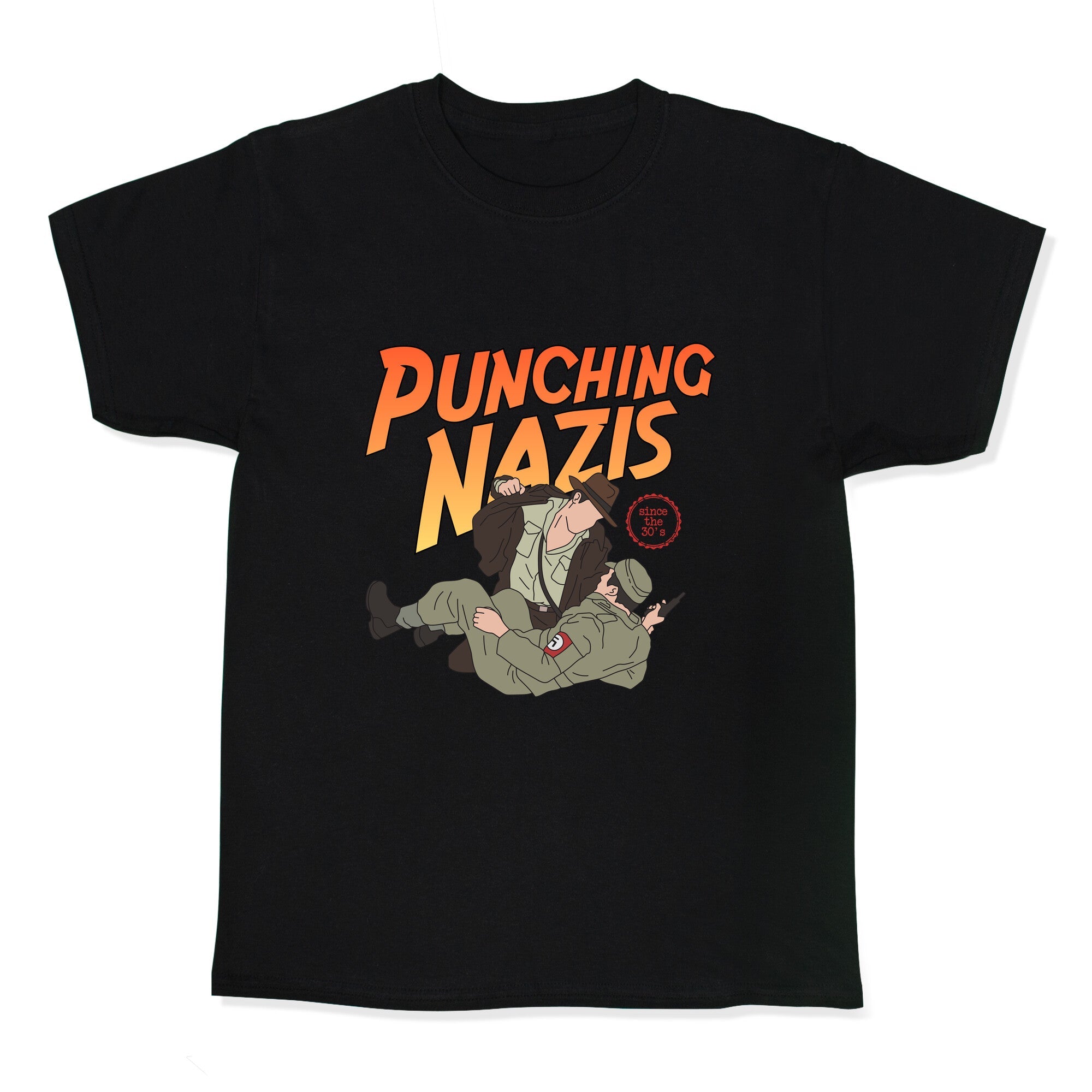 Punching Nazis Since 36 Kids Tee