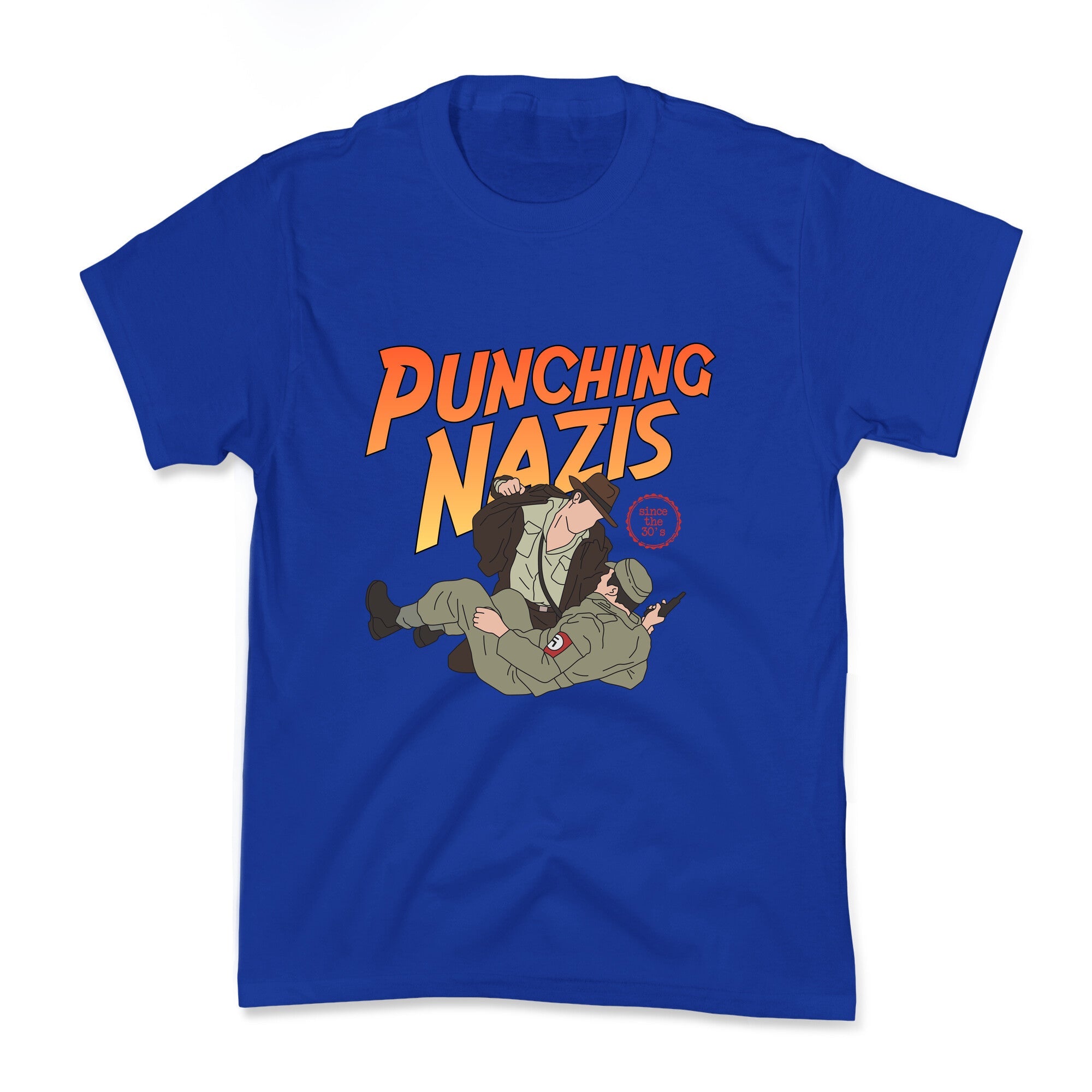 Punching Nazis Since 36 Kids Tee