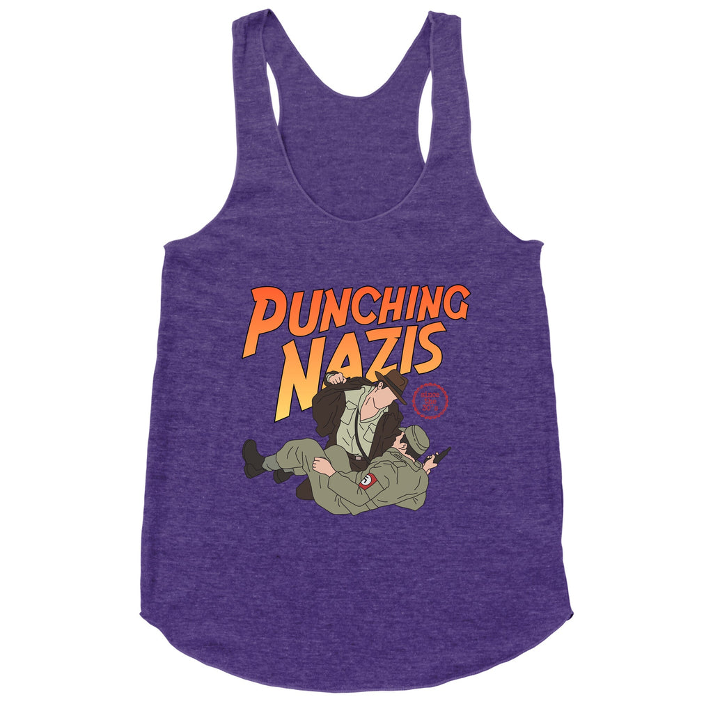 Punching Nazis Since 36 Racerback Tank