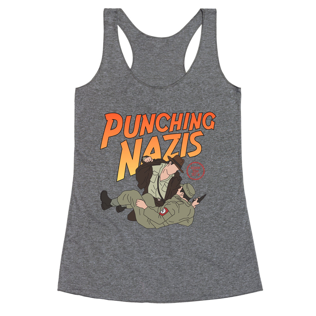 Punching Nazis Since 36 Racerback Tank