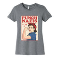 Punch Nazis Womens Cotton Tee