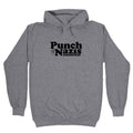 Punch Nazis Black Text Hoodie