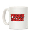 Punch Nazis Red Text Coffee Mug