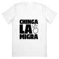 Chinga La Migra Finger V-Neck