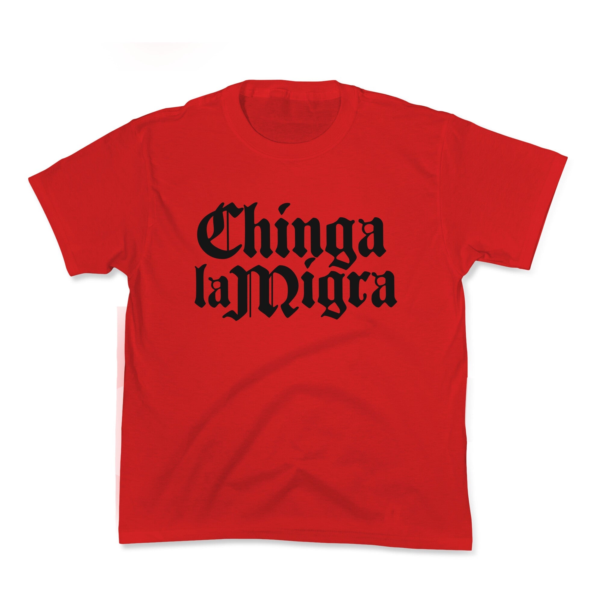 Chinga La Migra Fuck ICE Kids Tee