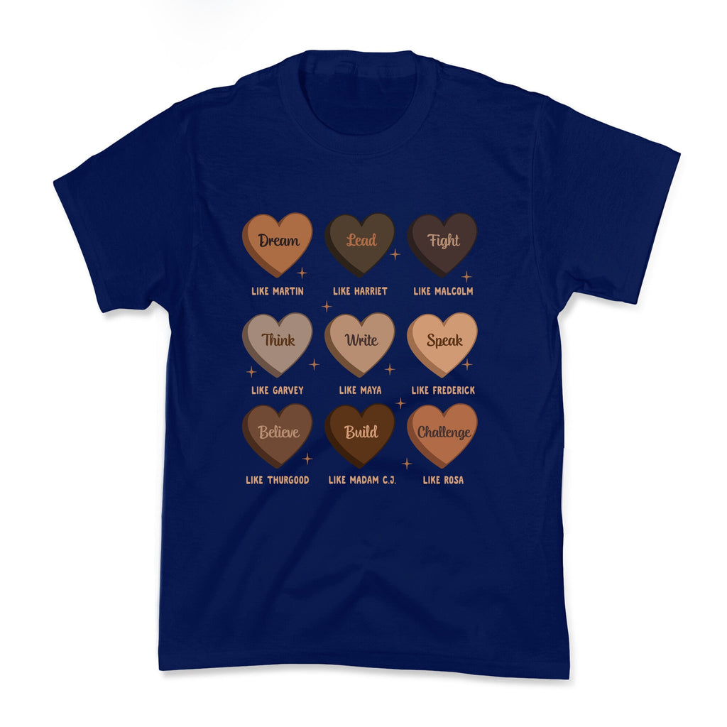 Celebrating Black History Leaders Kids Tee