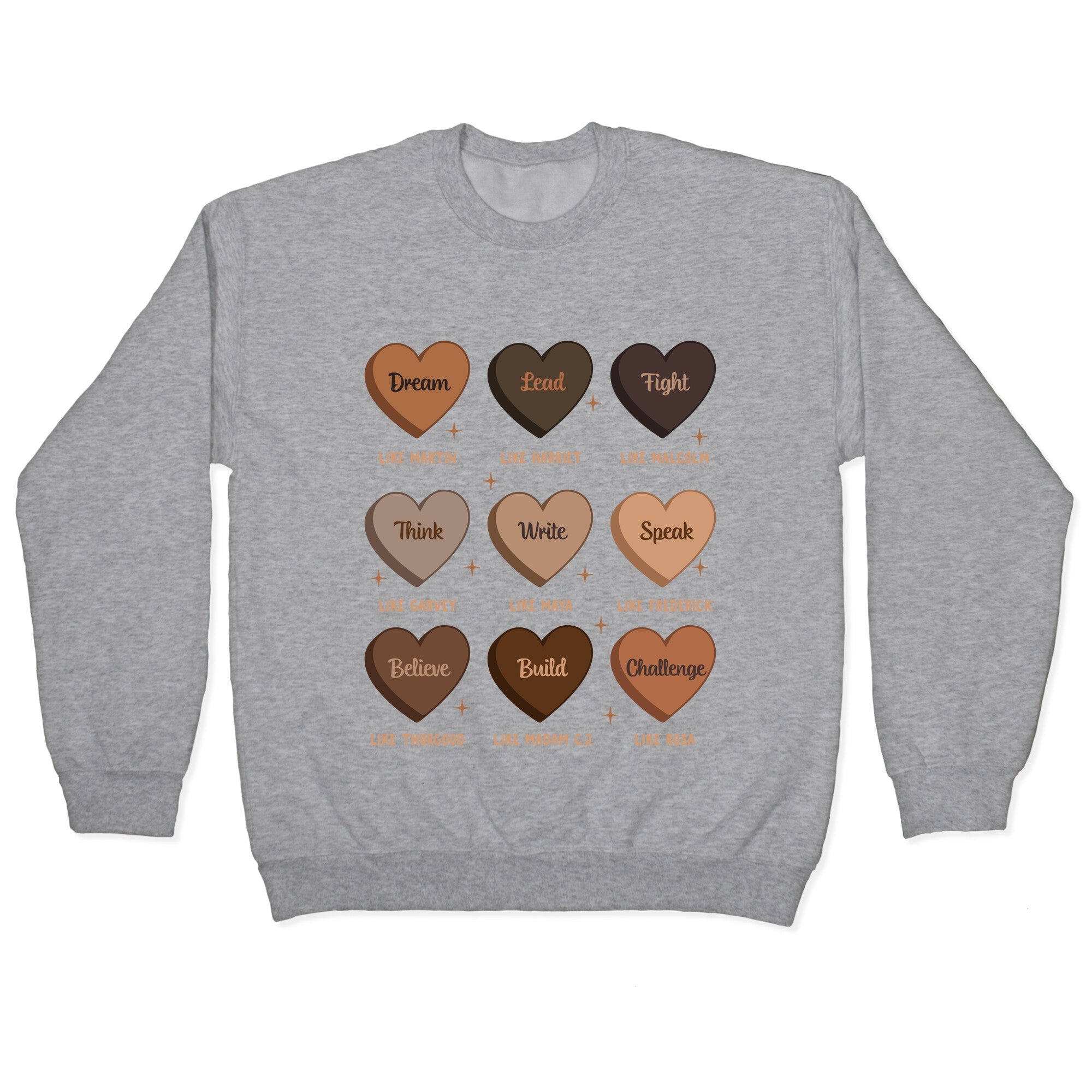 Celebrating Black History Leaders Crewneck Sweatshirt