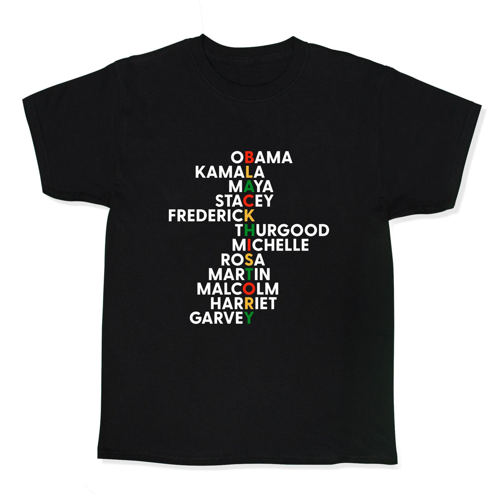 Black History Month Leaders Kids Tee