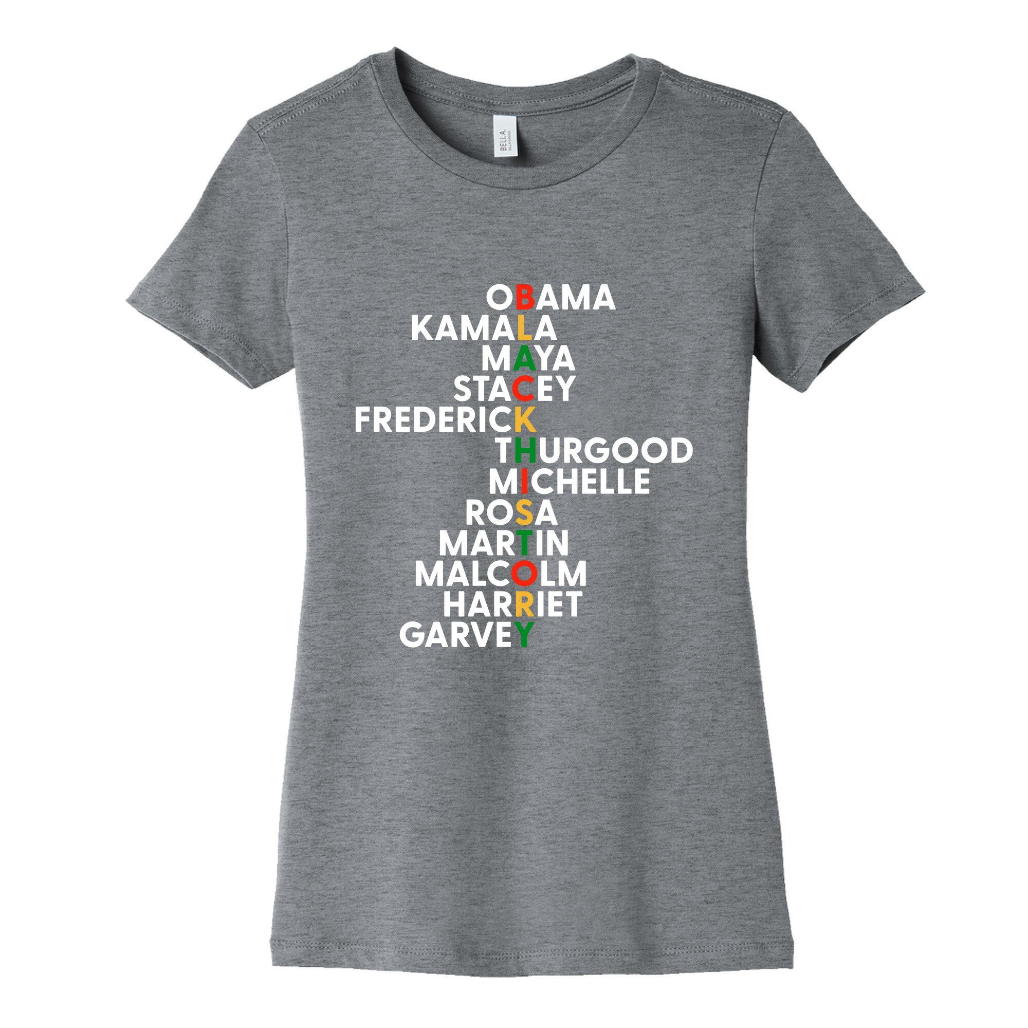 Black History Month Leaders Womens Cotton Tee