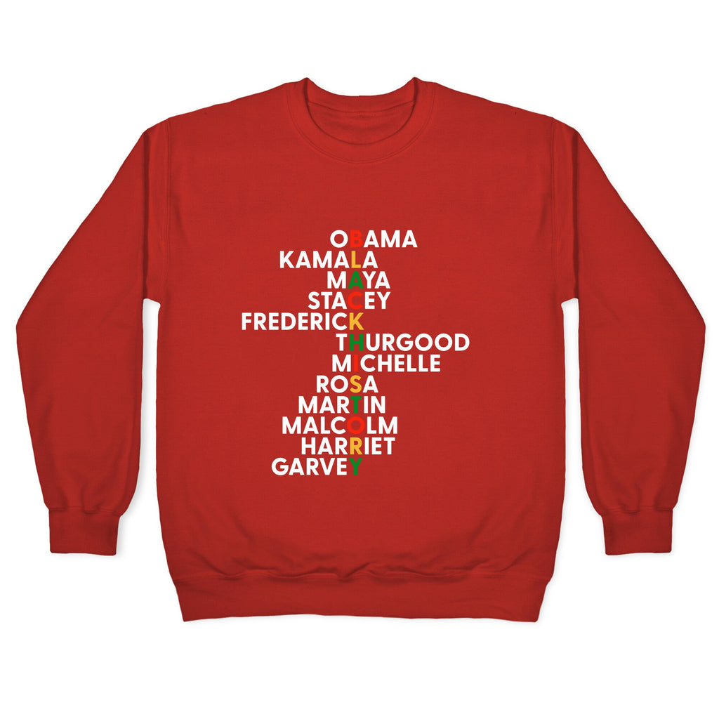Black History Month Leaders Crewneck Sweatshirt